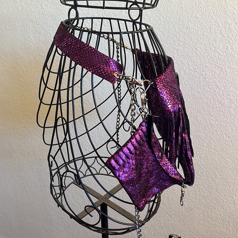 Mermaid purple scale bag - Picture 3 of 12